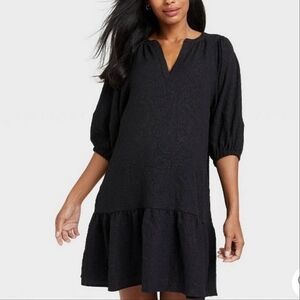 The Nines by HATCH Black Mini Dress